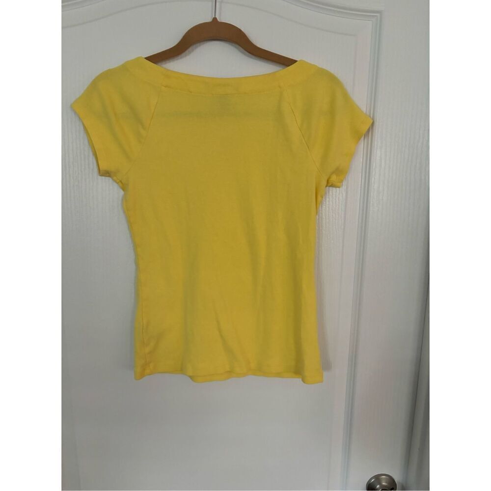 Ralph Lauren Yellow Tee Shirt - Picture 2 of 3